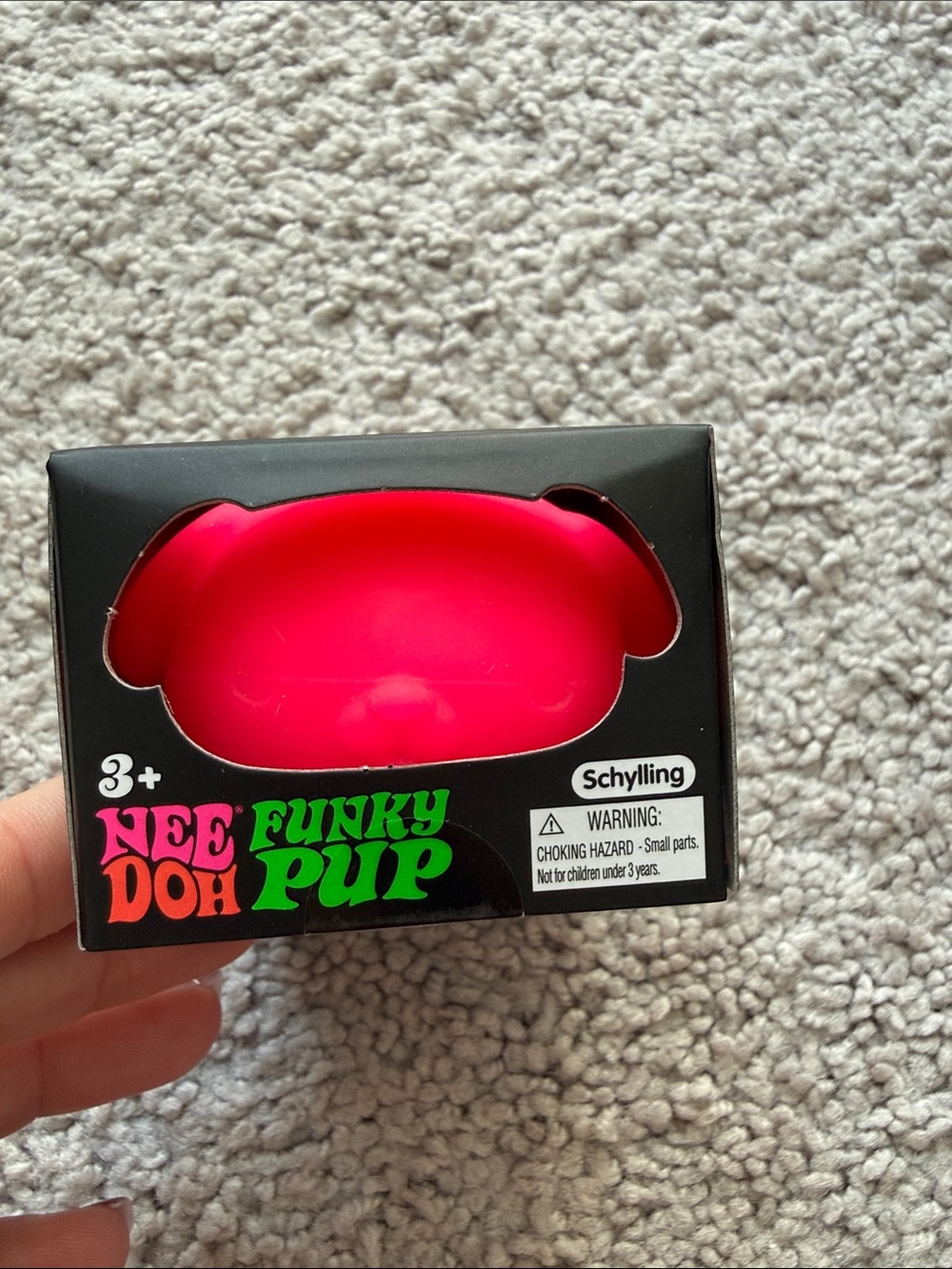 NeeDoh Funky Pup Dog Toy - Bright Pink